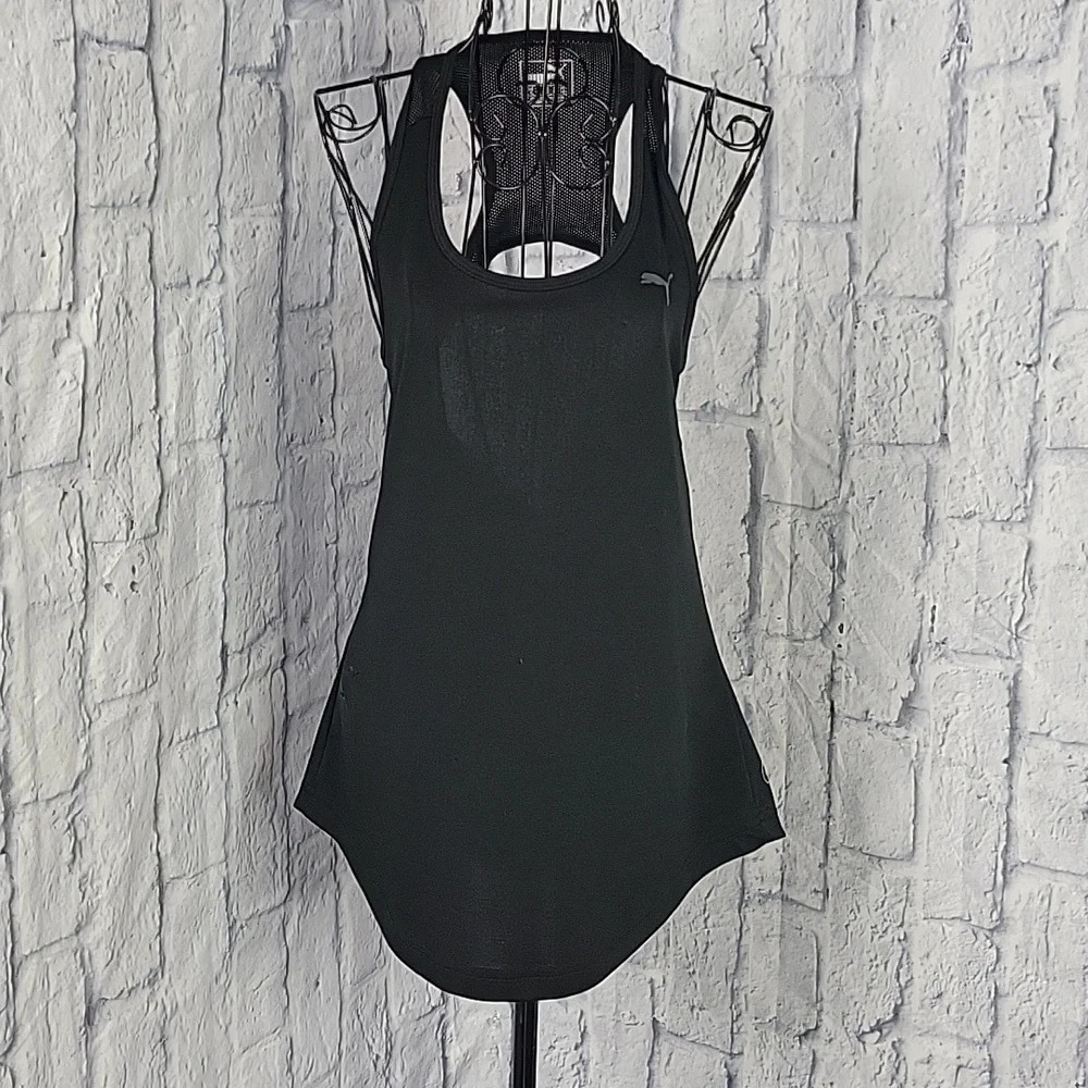 PUMA‎ Black Sleeveless Athletic Top Small